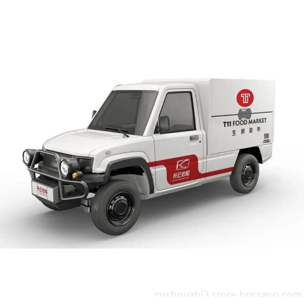 China Electric pickup truck with full closed compartment for express delivery of fresh vegetables electric 4-wheel vehicle